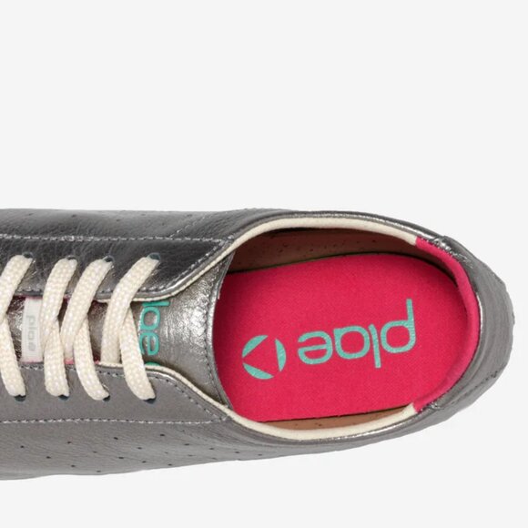 NEW PLAE Leather Sun Metallic Sneakers in hematite color unisex 725 3t2 - Picture 6 of 16